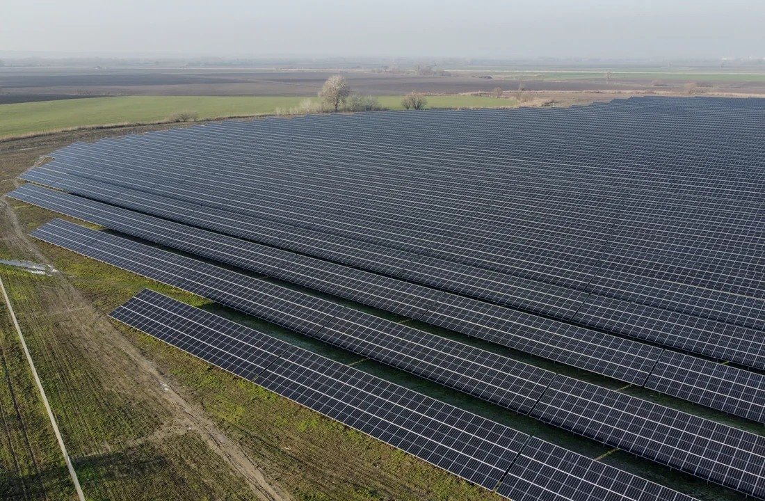 Ground-mounted solar array